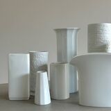 Ensemble de vases en céramique blanche