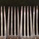 Old housewife 37 pieces silver metal/silverware boulenger