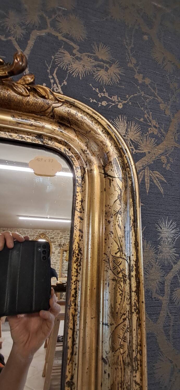 Miroir époque Louis Philippe 149 x 87