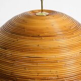 Italian 1970s bamboo ceiling pendant lamp | Ø 72 cm | Vivai del Sud