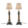 Paire de lampes de table françaises du XIXème siècle