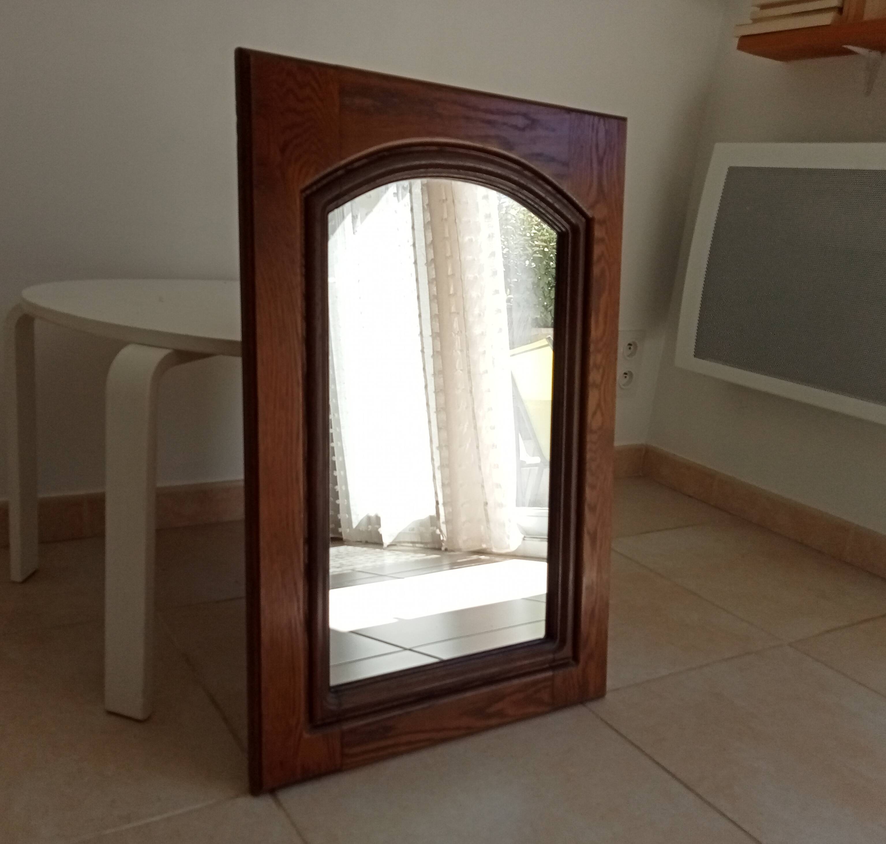 Miroir vintage rustique années 70/80