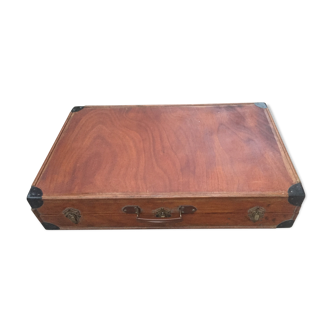 Malle cantine militaire en bois