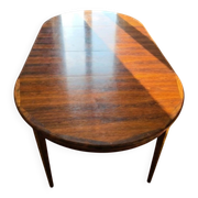 Table ronde par VV Møbler Spottrup extensible en bois de rose