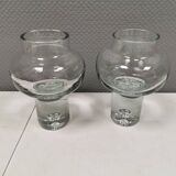 Two crystal glass vases from Polish Krosno glass