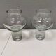 Two crystal glass vases from Polish Krosno glass