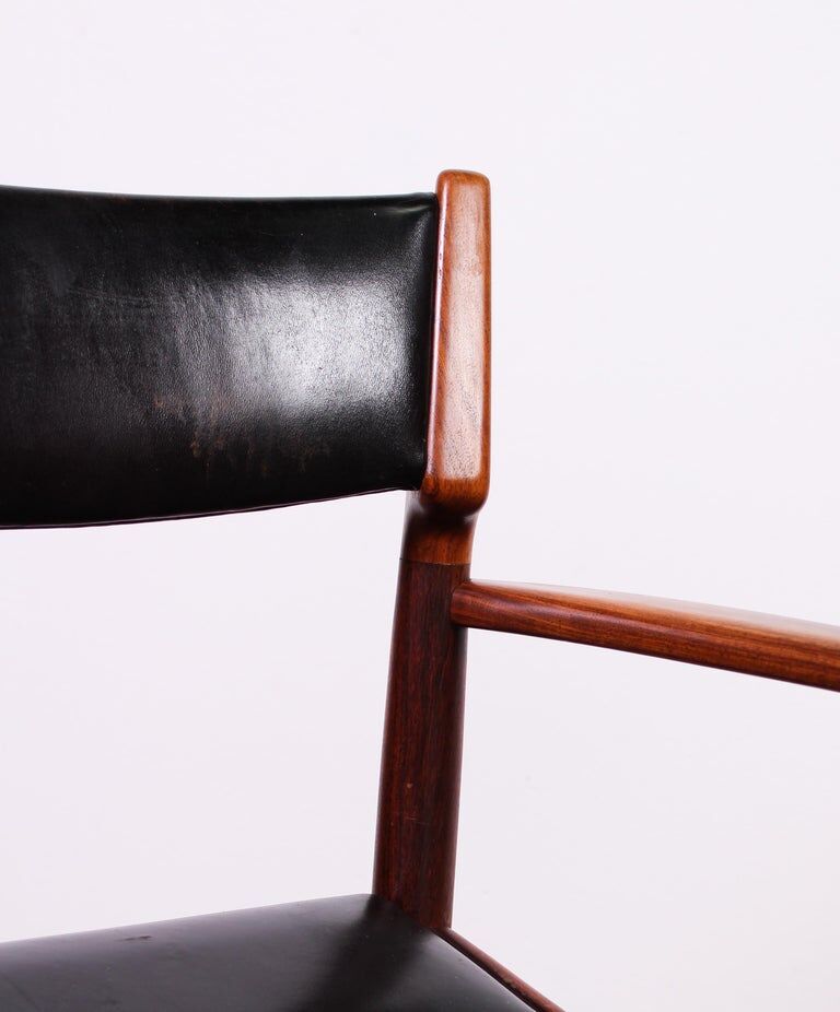 Chaise en palissandre par Kurt Østervig pour KP Møbler