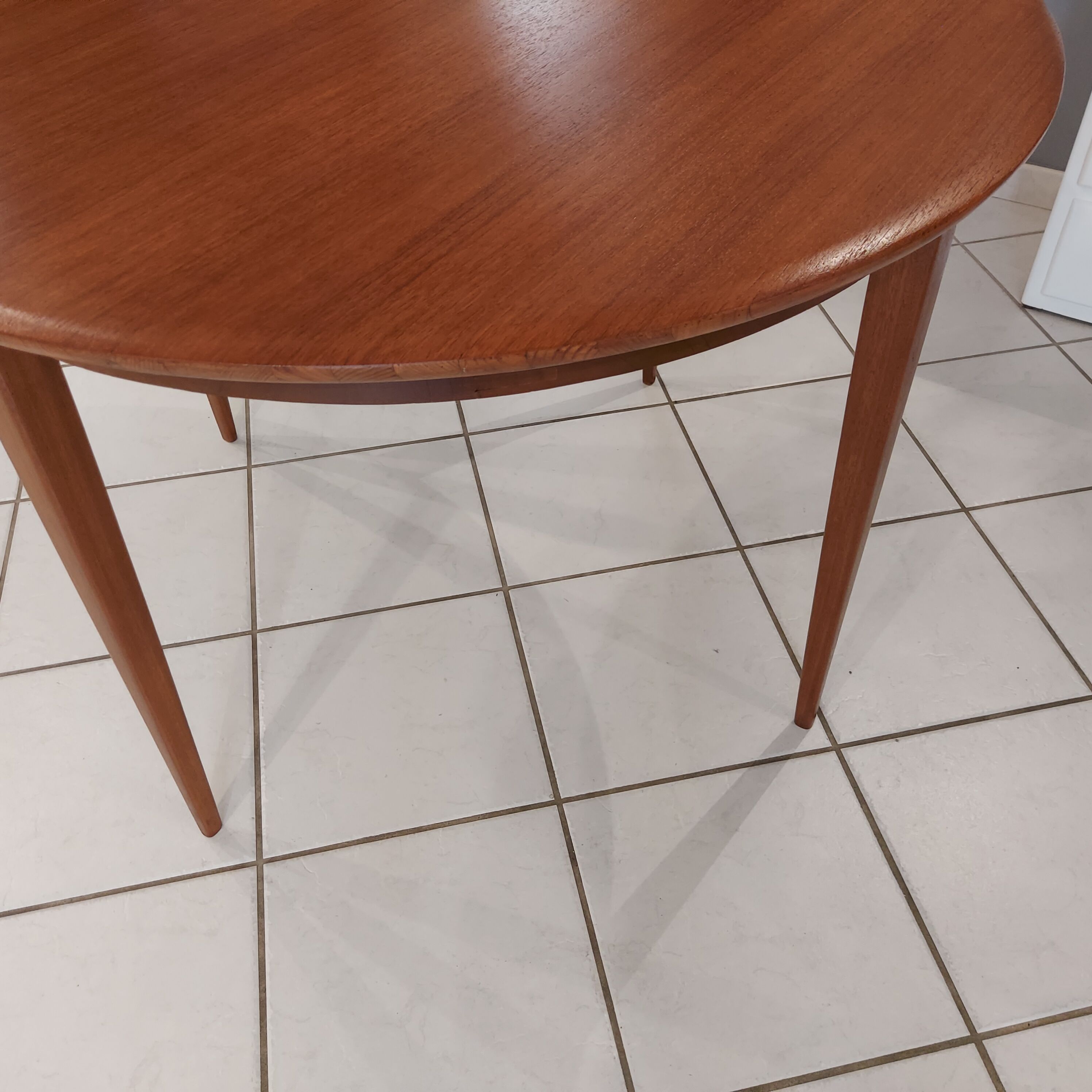 Scandinavian extendable table vintage teak 1960s