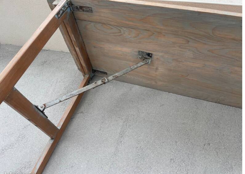 brasserie table - folding wooden guinguette