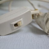 Pair of legs of ceramic lamp basketry italy vintage