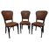 Ensemble de 3 chaises de salle à manger par Gustav Siegel pour J&J Kohn
