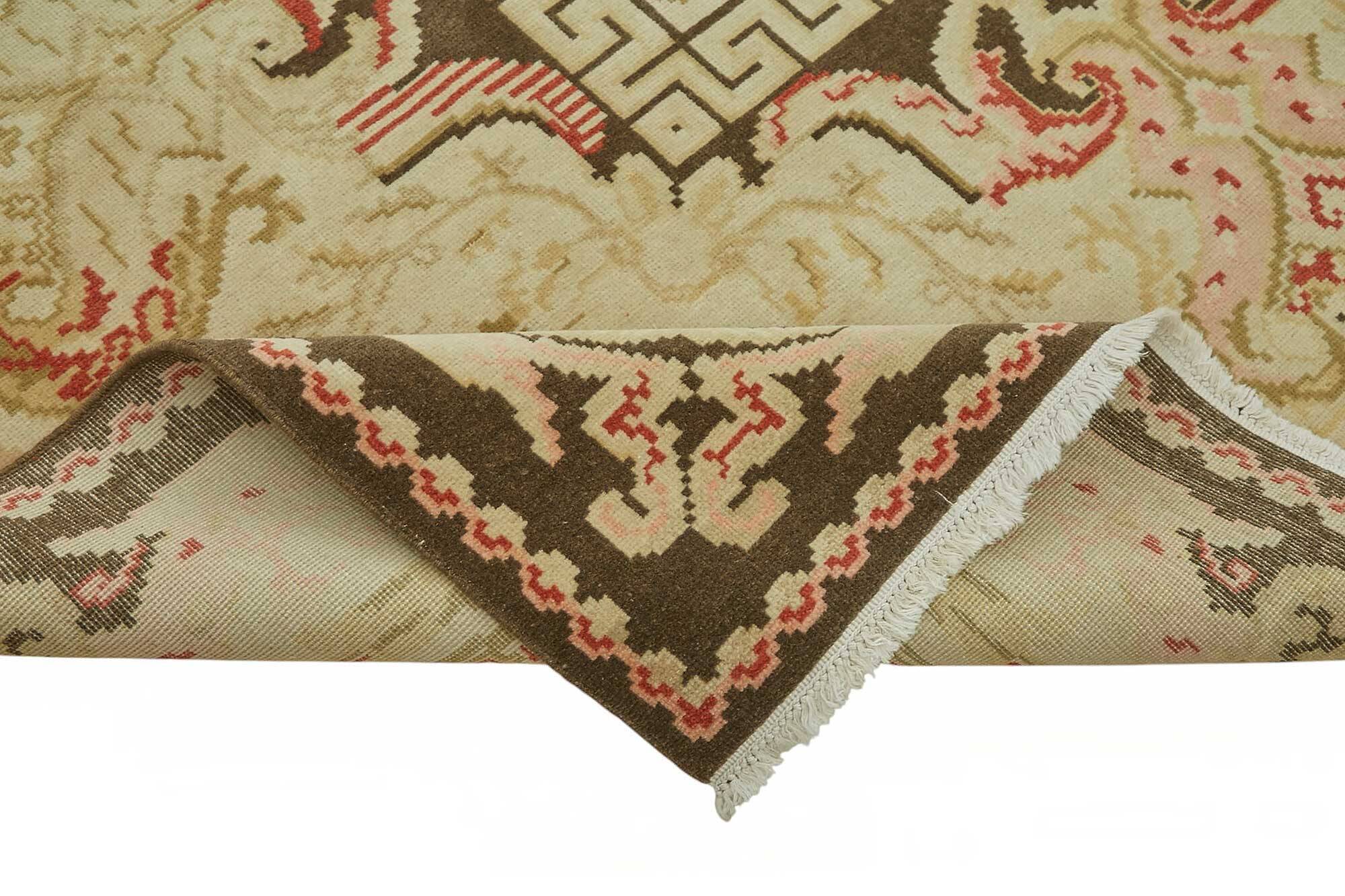 Turkish Handknotted Wool Oushak Rug 305 cm x 370 cm