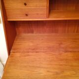 Convenient Danish teak secretary Craftsmanship M.K from the 60s