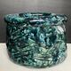Vintage cache pot in glazed ceramic