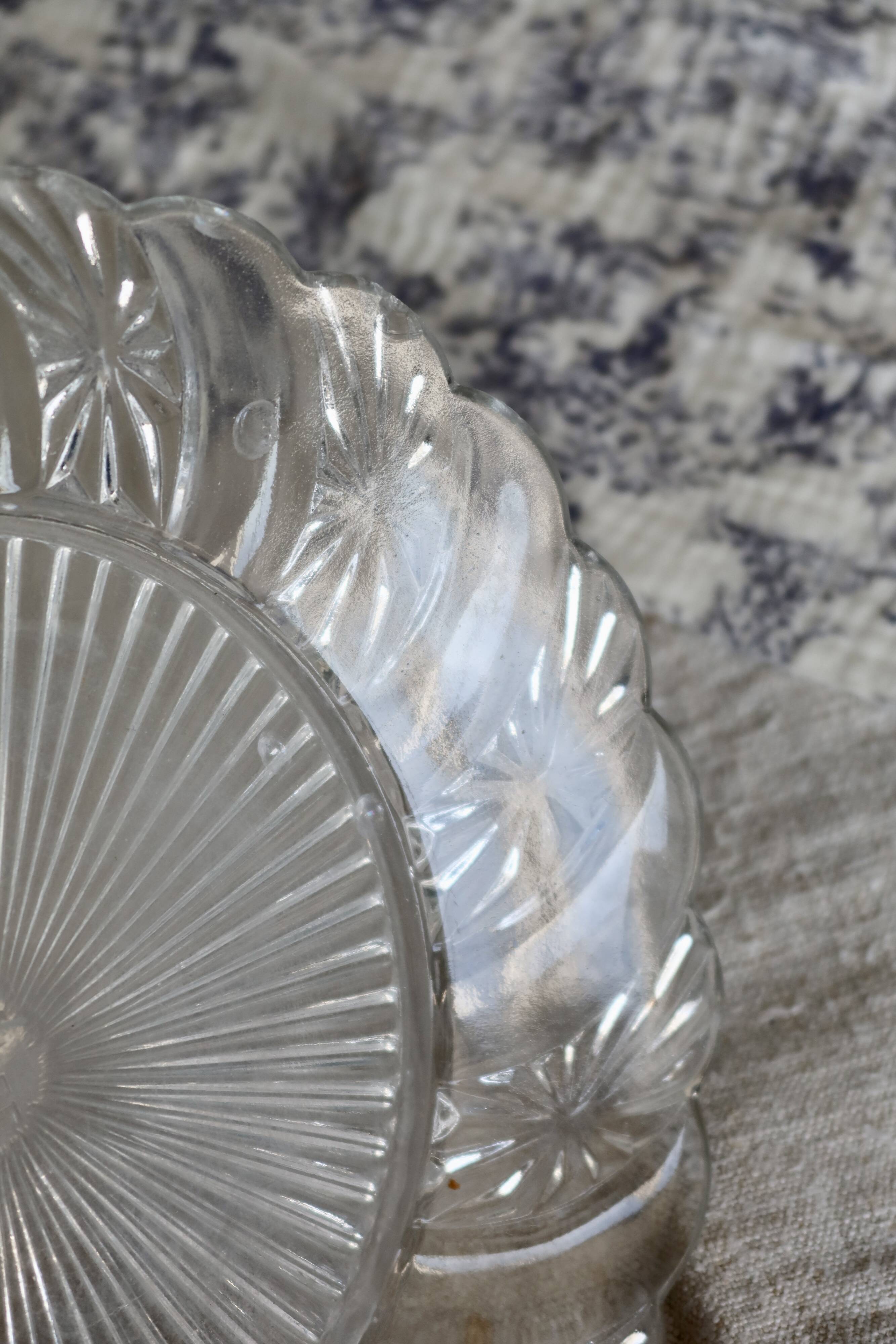 Vintage pressed glass cheese bell