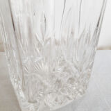 Whisky decanter, diamond-cut glass, bottle, 60s