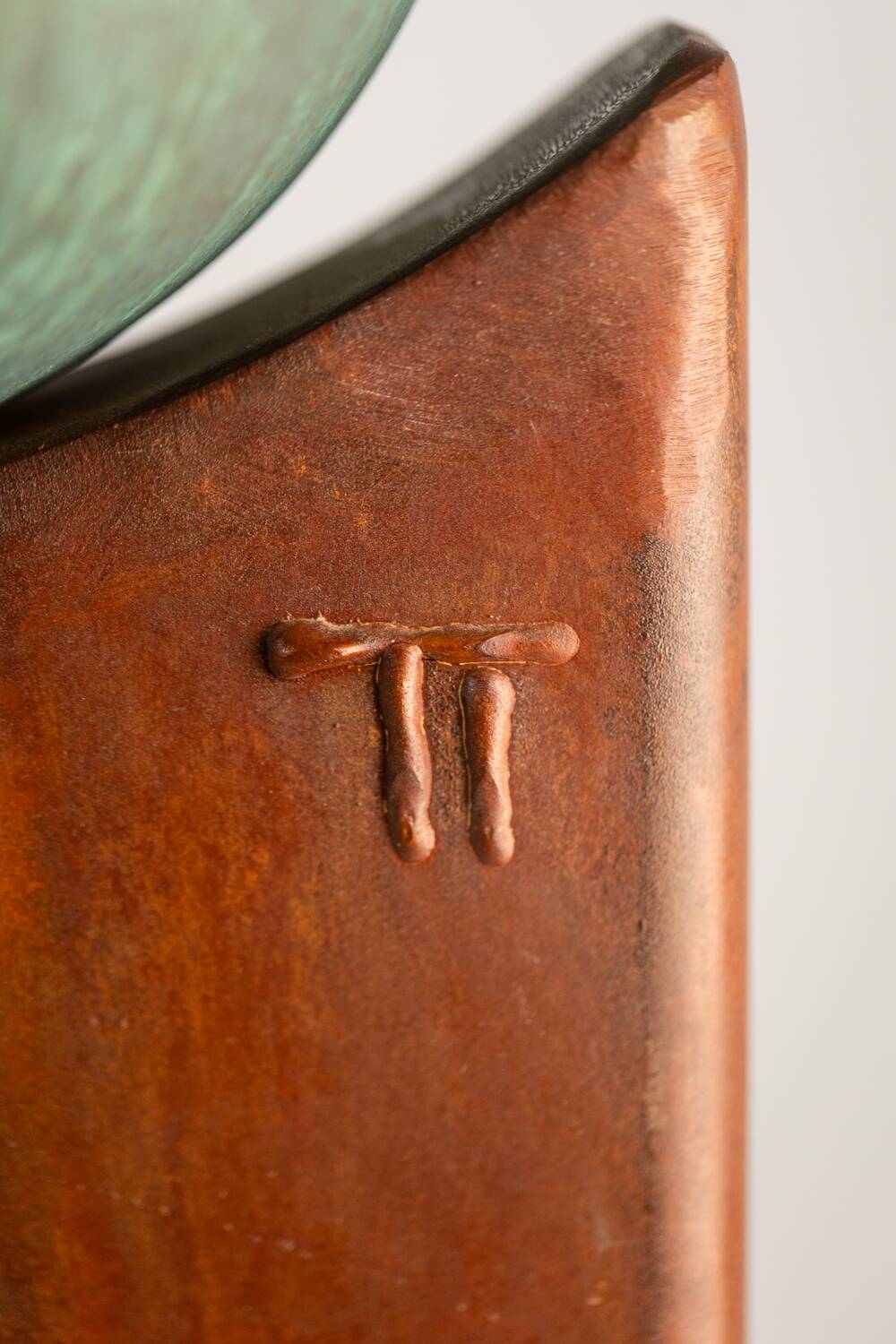 Tom Torrens. Fountain in corten and oxidised copper. 1990s.