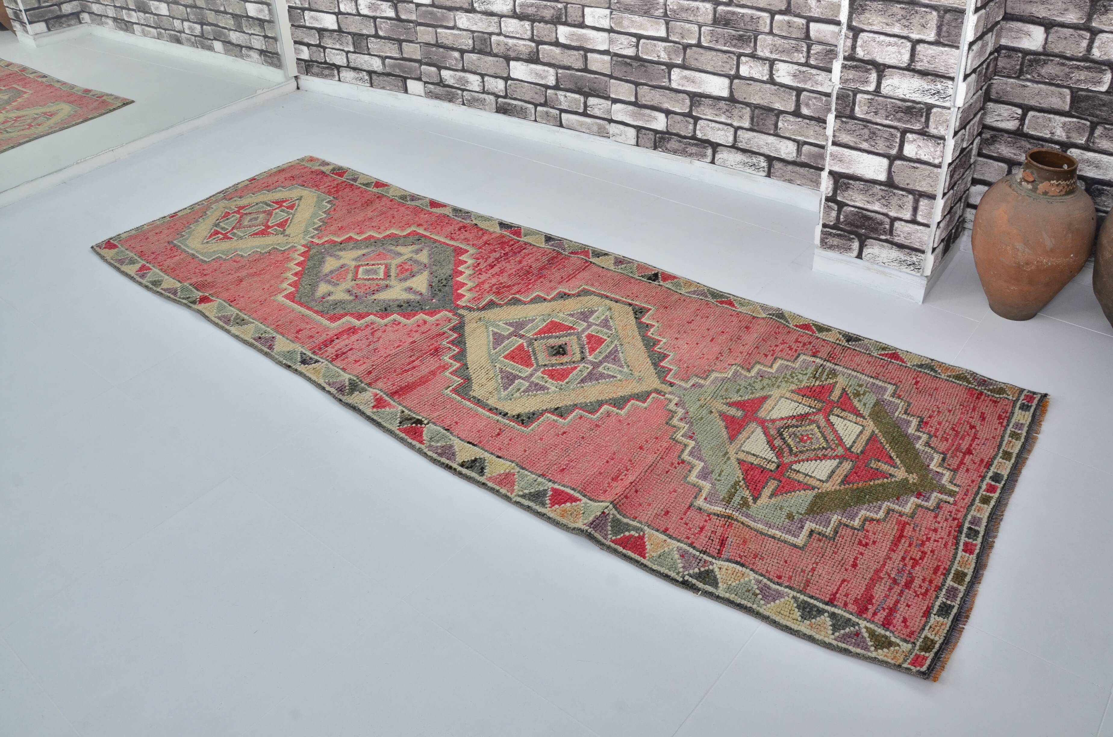 Vintage Handknotted Wool Runner Rug sku 2061
