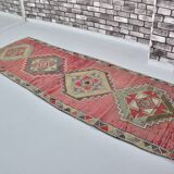 Vintage Handknotted Wool Runner Rug sku 2061