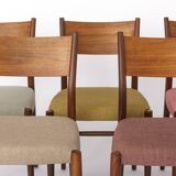 5 Lübke Chairs 1960s Germany Vintage