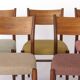5 Lübke Chairs 1960s Germany Vintage