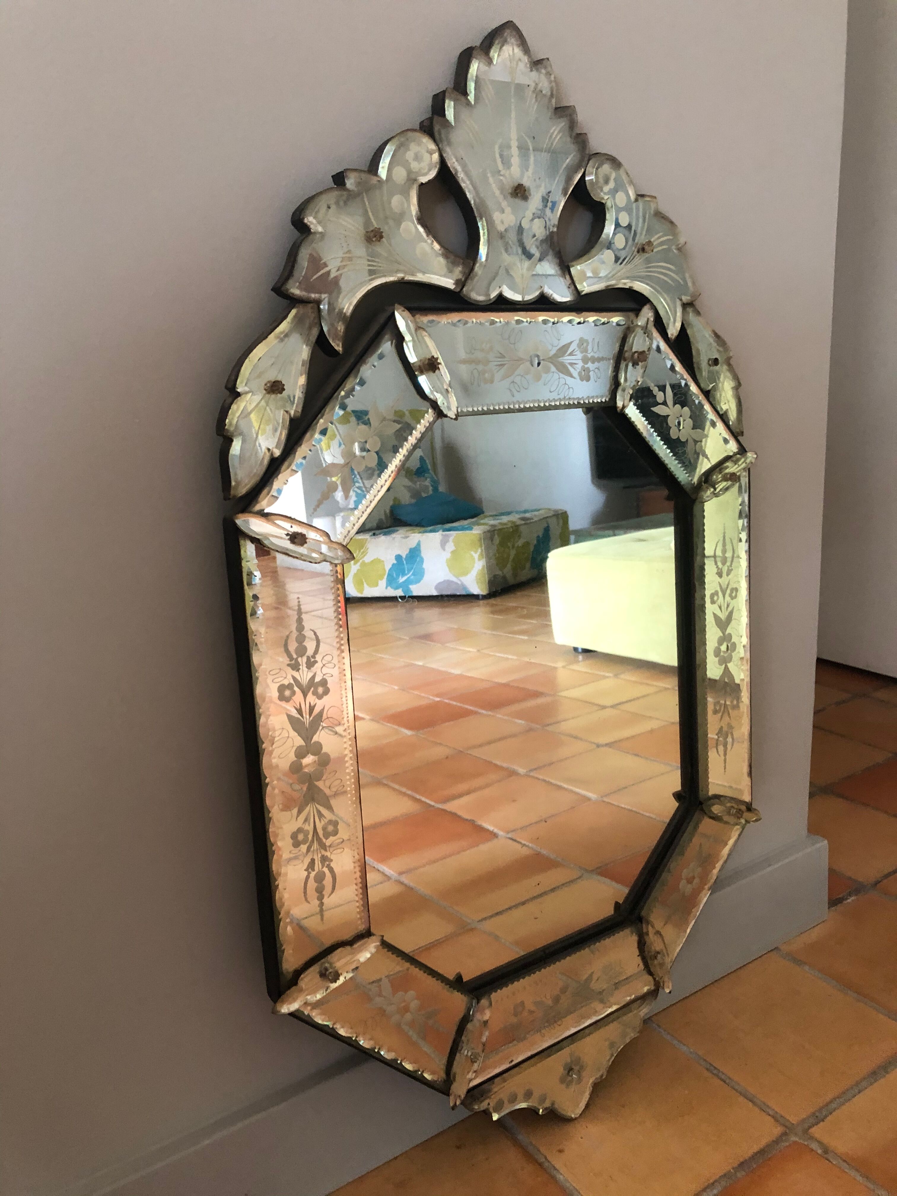 Venetian mirror 96x55cm