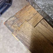 Commode en acajou et placage d'acajou époque Louis XVI, fin du 18ème s.