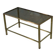 1950s brass and smoked glass coffee table