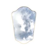 Ancien miroir forme libre