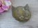 Vintage brass cat ashtray