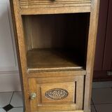 Small “Art Deco” bedside table with marble top