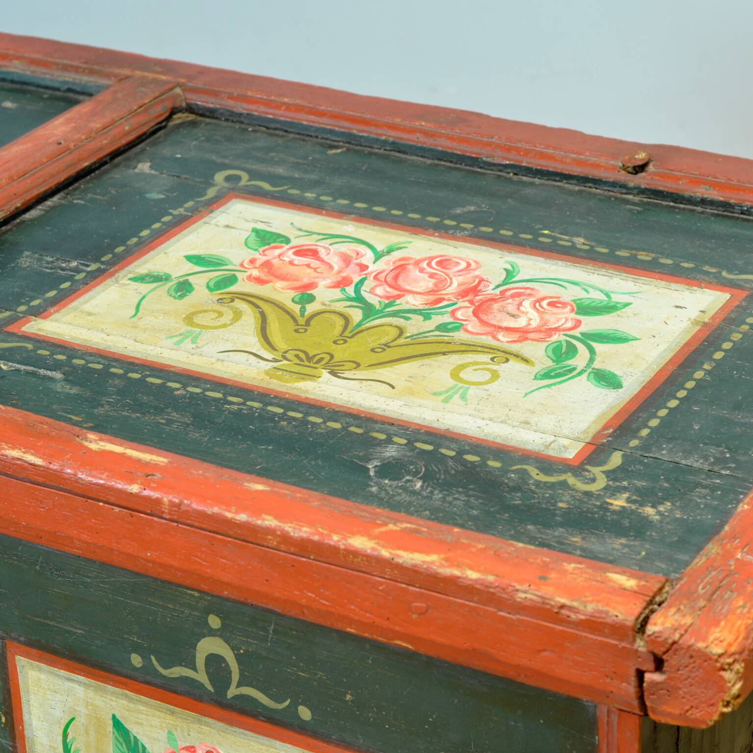 Folk art bridal chest, dated 1795