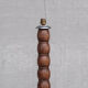 French Mid-Century Tall Wooden Table Lamp