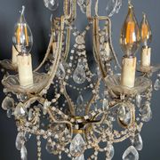Italian pearl and crystal chandelier