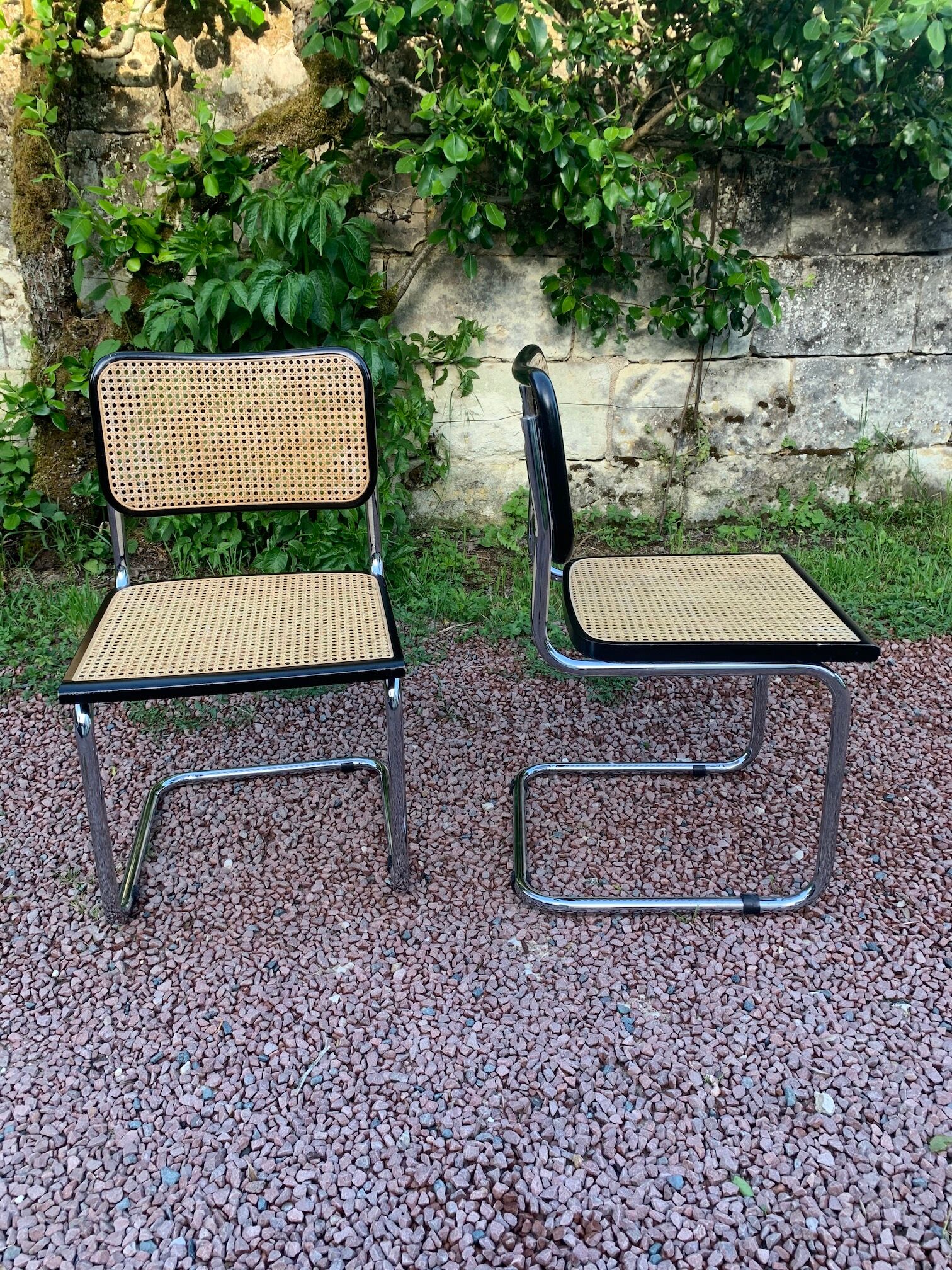Pair of Cesca B32 chairs by Marcel Breuer