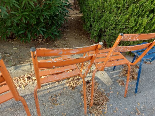 Set de 4 chaises chaises tivoli de Francisco Segarra en métal