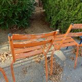 Set of 4 chairs tivoli chairs by Francisco Segarra in metal