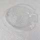 Large fish platter in transparent glass ARCOROC
