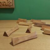 12 wooden knife doors