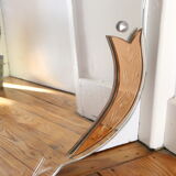 Bevelled wall mirror, old, art deco