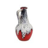 Red Fat Lava Design Vase Bay Keramik West Germany Pottery 67-30