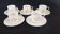 Set of five coffee cups and saucers, Limoges, Goumot Labesse