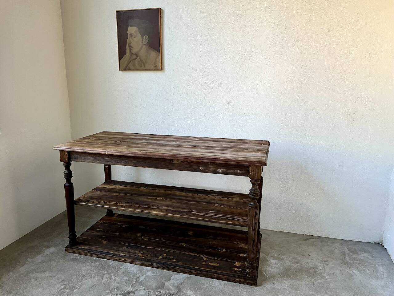 Table - 50s drapery console