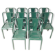 10 chaises TOLIX modèle T4 vintage
