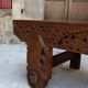 Important banc indonésien en bois sculpté, Début XXe