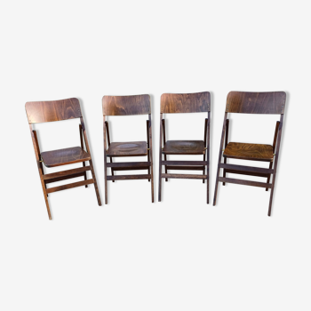 4 Folding Baumann Bistro Chairs