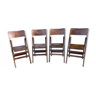 4 Folding Baumann Bistro Chairs