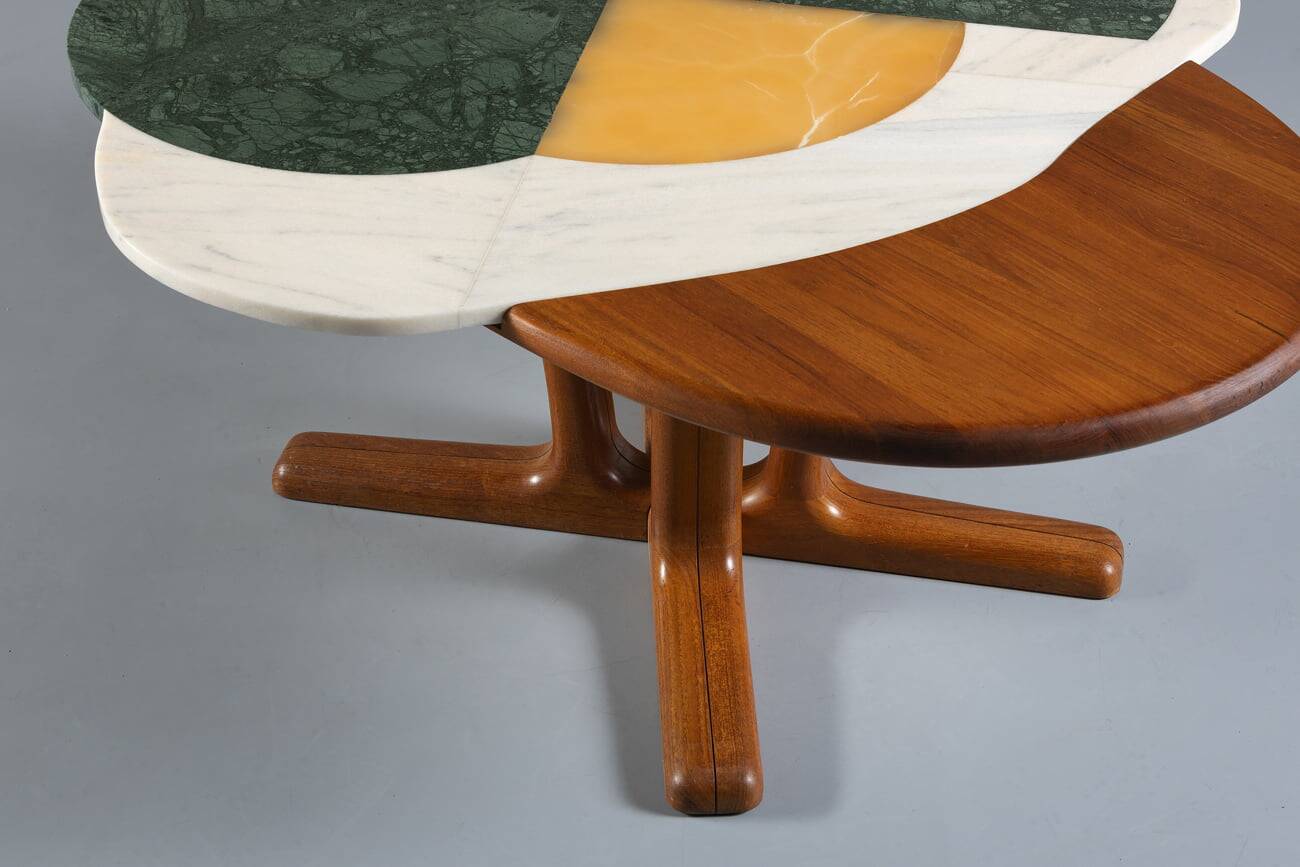 Kamikaze Egg Marble Coffee Table by Corina Olaru, Romania, 2023