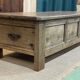 Table basse en châtaignier du XIXème à 3 tiroirs
