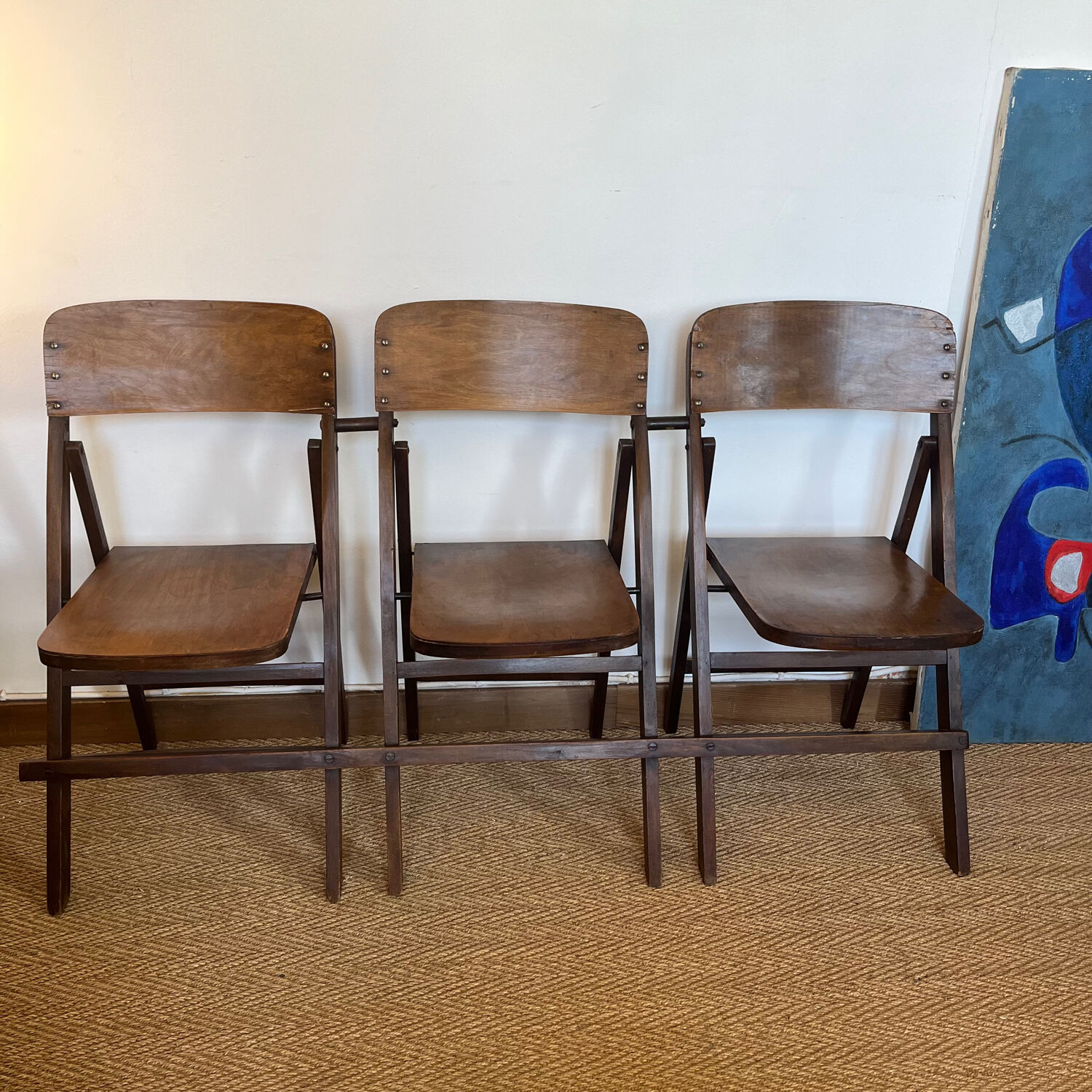 Old cinema bench circa 1940